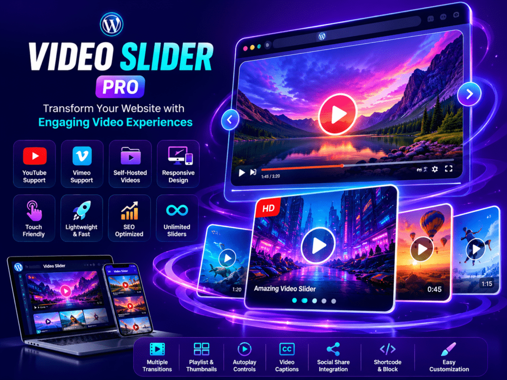 Video Slider Pro – Transform Your Website with Engaging Video Experiences