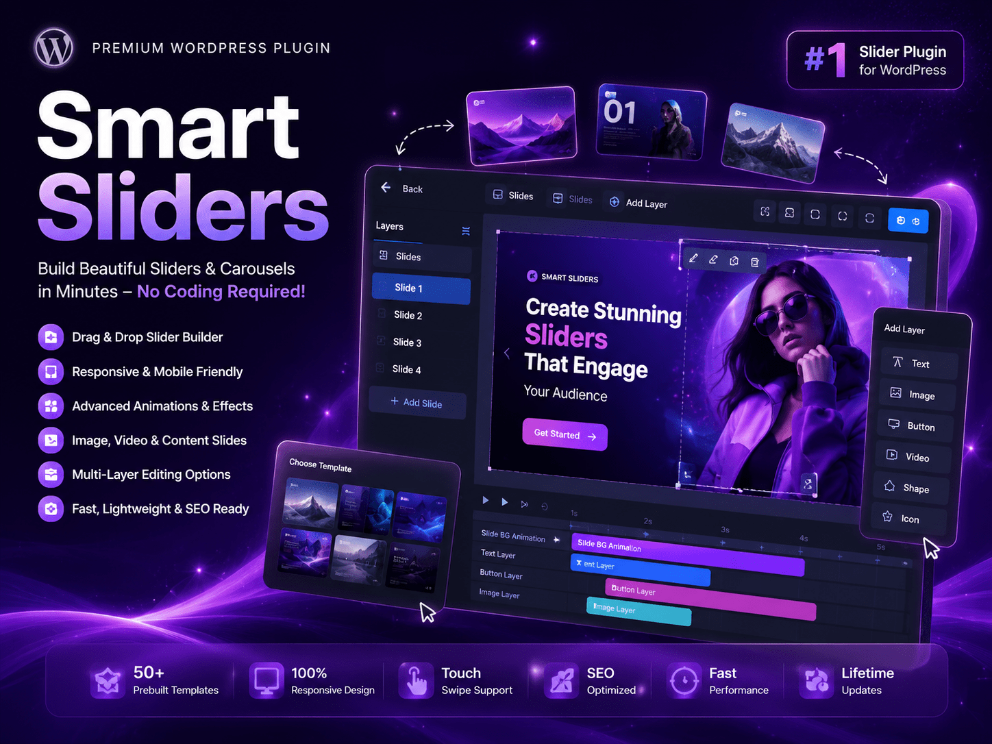 Smart Sliders – Build Beautiful Sliders & Carousels in Minutes – No Coding Required!
