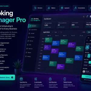 Booking Manager Pro – Ultimate Appointment Scheduling & Management Plugin for WordPress