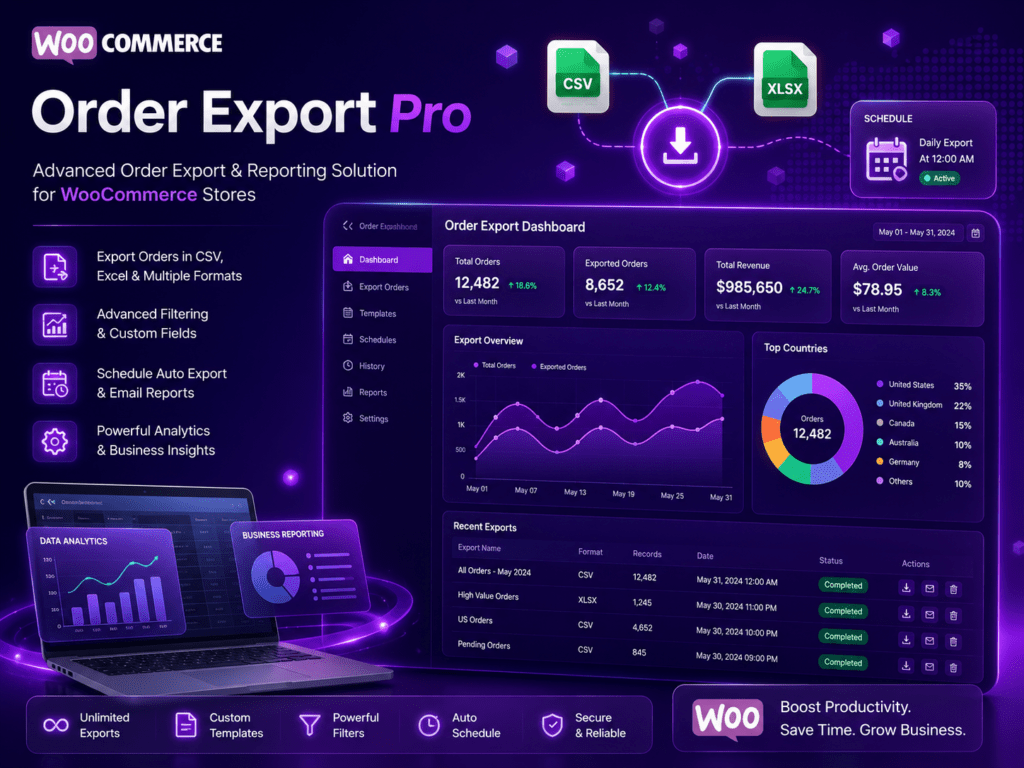WooCommerce Order Export Pro | WP Export orders