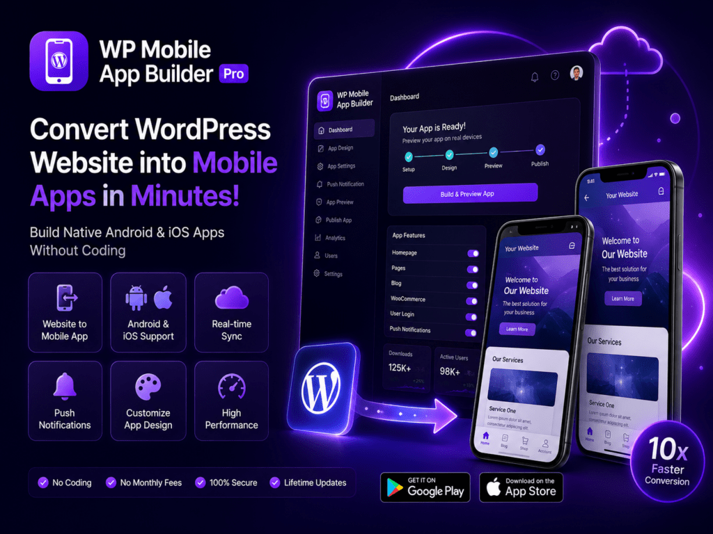WP Mobile App Builder | Web to App | WP to APK APP